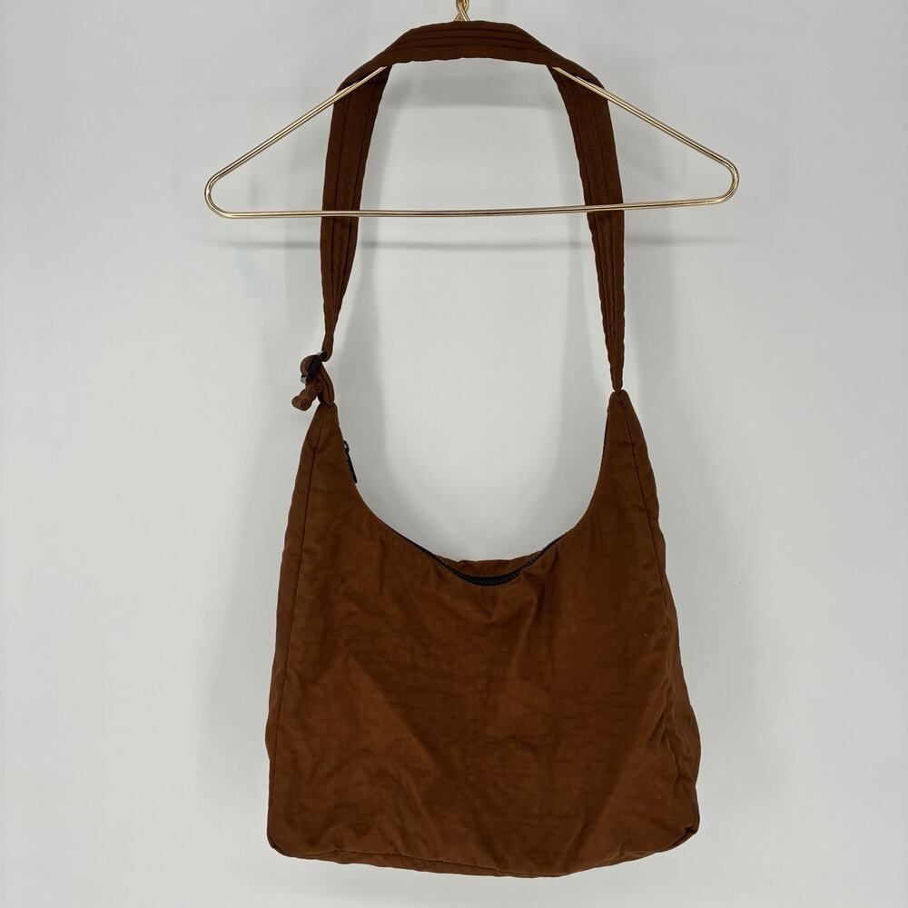 Baggu Nylon Shoulder Bag Rust Brown Medium Crescent